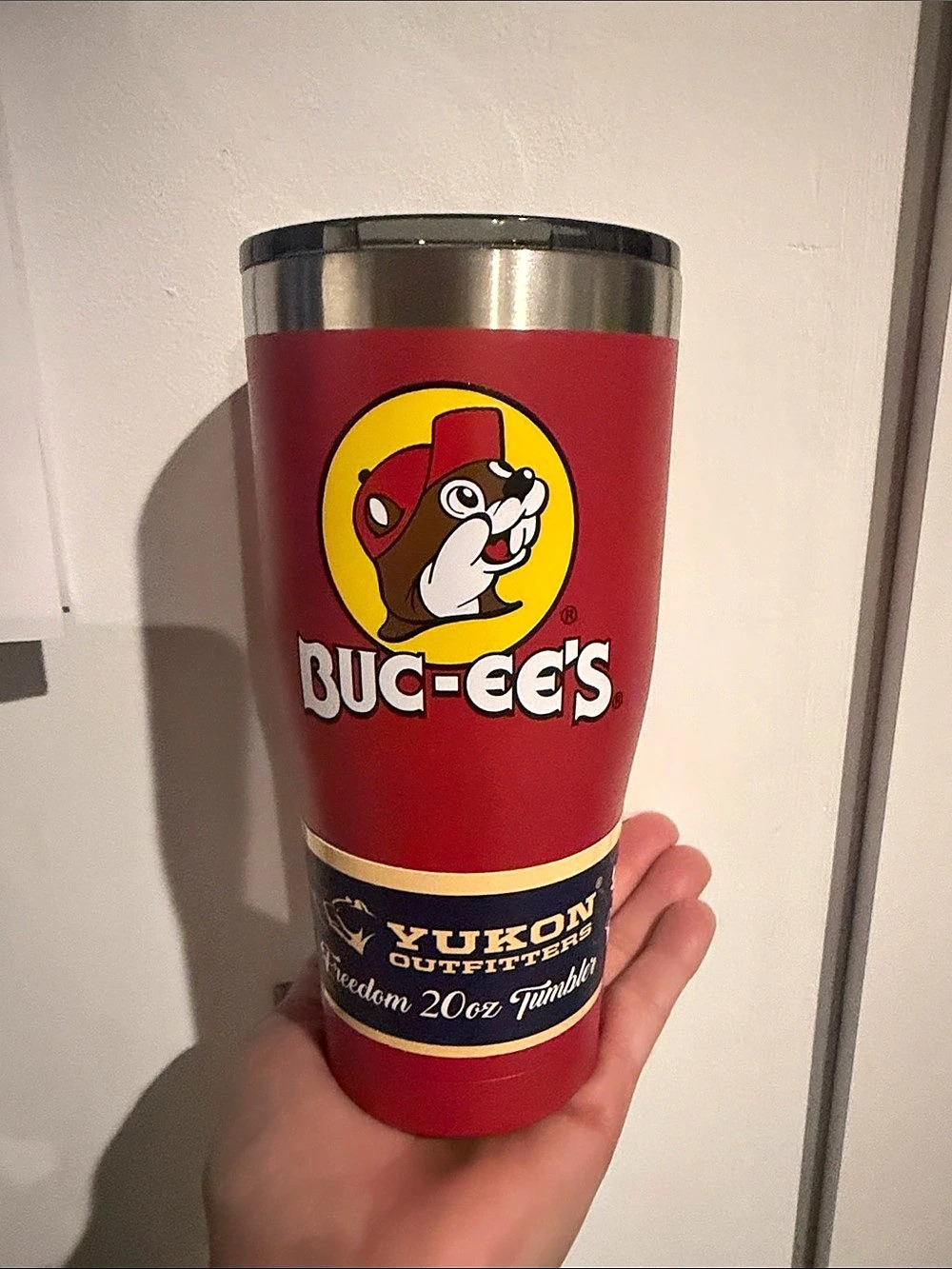 Buc-ee's 20 oz Yukon Outfitters Tumbler Red Like New
